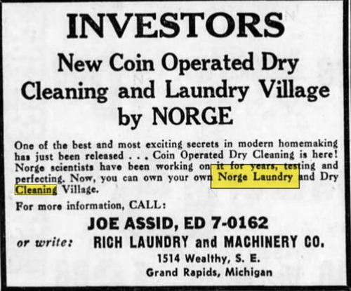 Norge Village - Oct 1960 Ad For Lansing (newer photo)